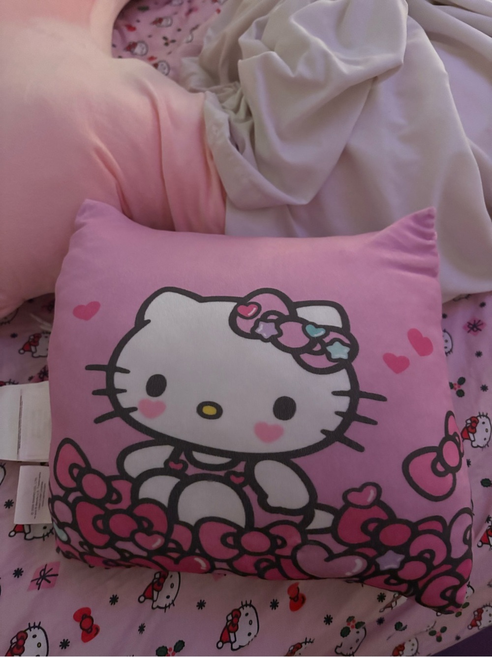Hello Kitty Pink Decorative Throw Pillow